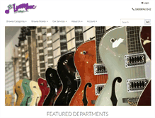 Tablet Screenshot of lanhammusic.com